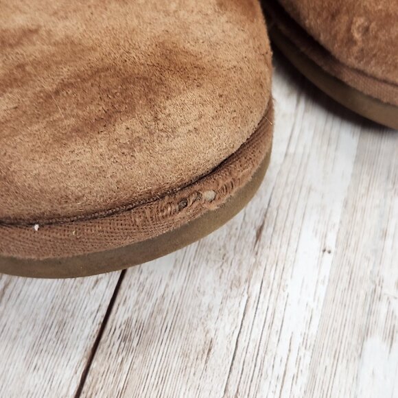 UGG Bailey Button Women's 9 Shoes Brown Tan Suede Comfort Shearling Boots 3352 - Picture 12 of 12